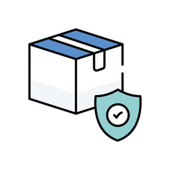 Safe Delivery vector icon stock illustration