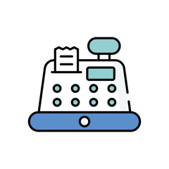 Fototapeta premium Cash Machine vector icon stock illustration