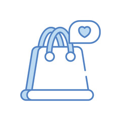 Favorite Shopping vector icon stock illustration
