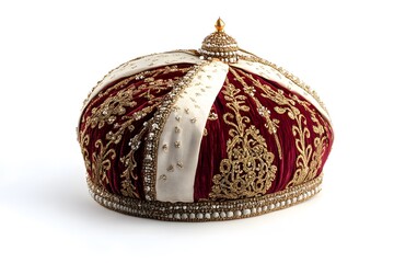 Ornate Ottoman Turban Richly Decorated Headpiece
