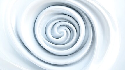 Fototapeta premium Abstract swirling, smooth, white design