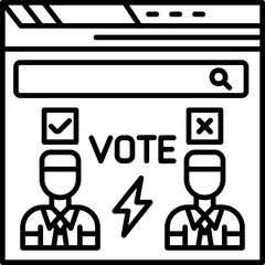 Online Voting Icon