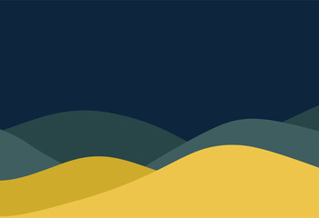 Obraz premium Abstract background with mountains and hills. Vector illustration in flat style.