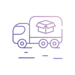 Fast Delivery vector icon stock illustration