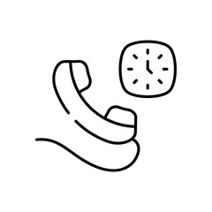 24 Service vector icon stock illustration