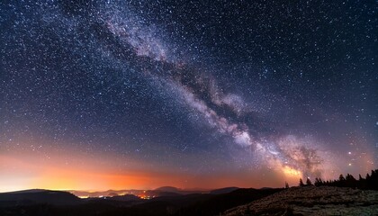 Naklejka premium Every meteor ignites a spark of imagination. 