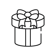 Gift Box vector icon stock illustration