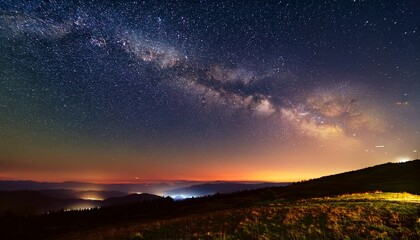 Fototapeta premium Witness the enchanting path of shooting stars. 