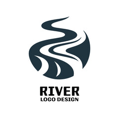 River Vector Logo Design