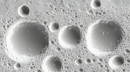 Moon surface craters, detail, space exploration