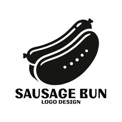 Sausage Bun Vector Logo Design