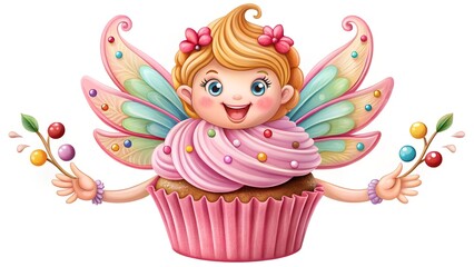 Fototapeta premium happy birthday girl with flowers