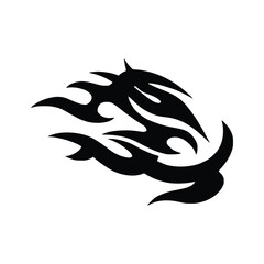 Neo tribal tattoo, gothic cyber body ornament shapes kit, Celtic vector abstract Hawaiian sign