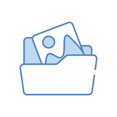 Image Folder vector icon stock illustration