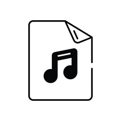 Mp3 File vector icon stock illustration
