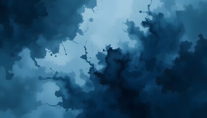 Obraz premium Abstract watercolor paint background by teal color blue and green with liquid fluid texture for background, banner