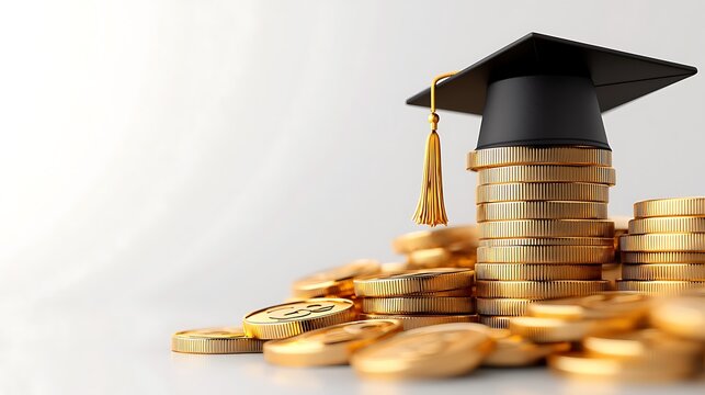 Graduation Gold Coin Pile, Education