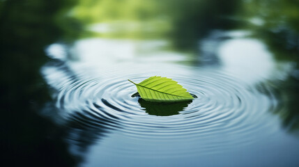 leaf on water minimal