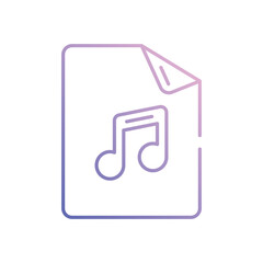 Mp3 File vector icon stock illustration