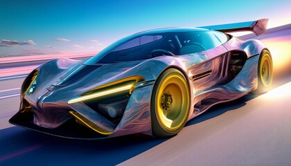 Fototapeta premium Admire the eco-friendly designs of tomorrow's vehicles. 