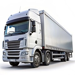 Truck isolated on white background.