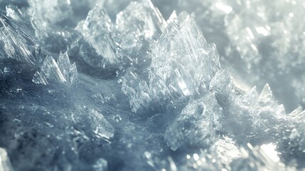 Obraz premium Frozen crystals close-up