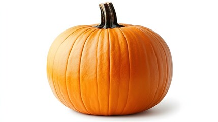 Vibrant Orange Pumpkin Harvested for Autumn Decor and Culinary Delights