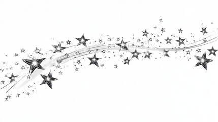 vector of a star dust, isolated clear white background 