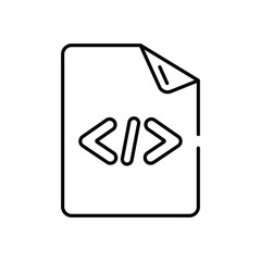 Htm File vector icon stock illustration