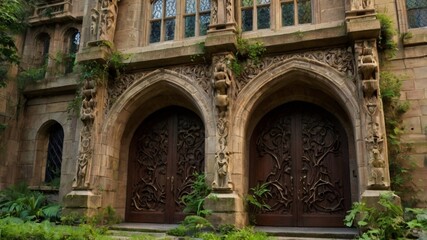 entrance to the old church