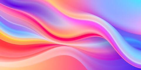 Seamless Abstract Wave Background Featuring a Smooth Gradient Transition, Blending Soft Colors for a Sleek and Elegant Visual Effect