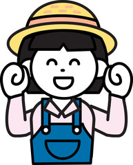 농부 남자 여자 