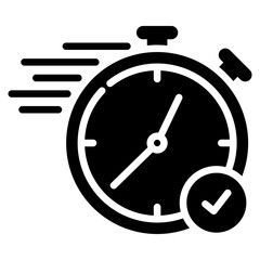 Fast Delivery Glyph Icon