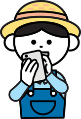 농부 남자 여자 