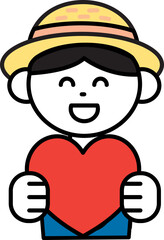 농부 남자 여자 