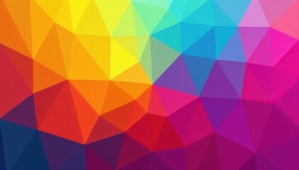 Obraz premium Abstract geometric shapes, vibrant color gradient, home, lines