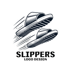 Slippers Vector Logo Design