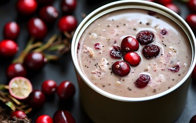 Delicious Cranberry Sauce in a Tin Can Thanksgiving Food