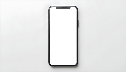 An Instagram story template mockup on a modern smartphone blank white screen
