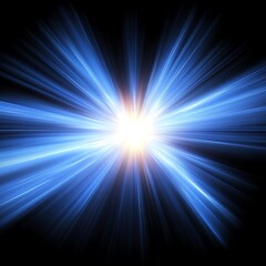 Bright Light Emanating Lines Creating a Visual Burst of Energy