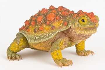 Naklejka premium Colorful, unique amphibian with vibrant scales