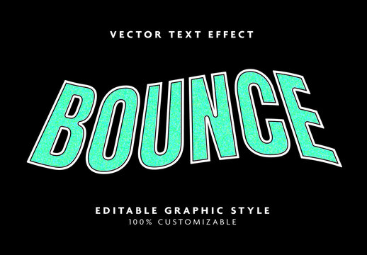 Black Green Bold Wavy Vibrant Playful Text Effect