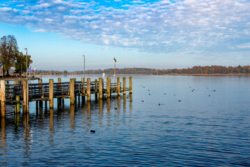 Chiemsee Freshwater Lake in Bavaria - Germany