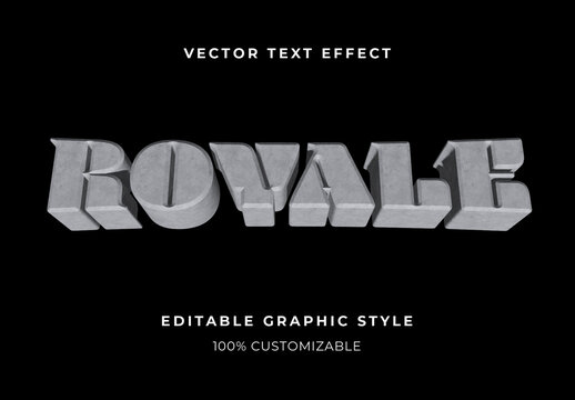 Gray Concrete Bold Blocky Urban Heavy Text Effect