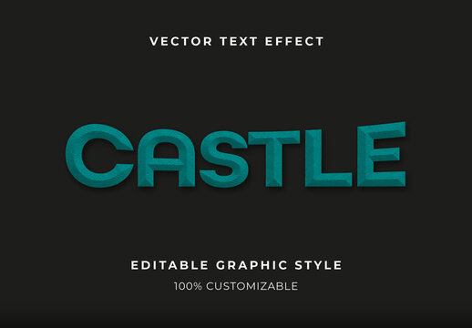 Green Brick Retro Arcade Pixel Game Text Effect