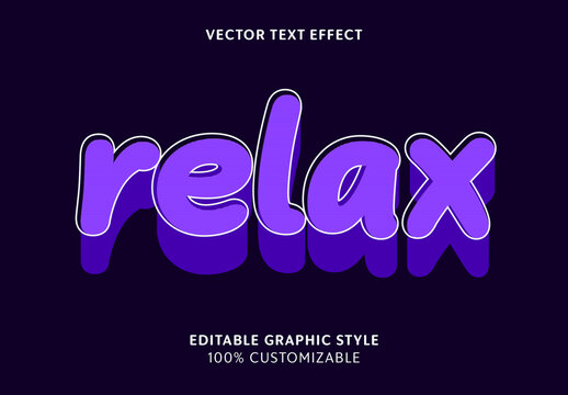 Purple Bold Rounded Shadow Comic Text Effect