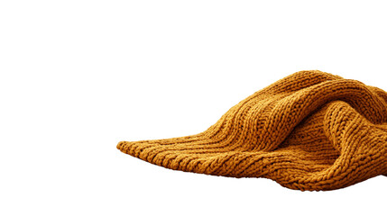 Cozy Soft Yellow Knit Blanket on Dark Background