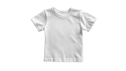 Fototapeta premium Plain White T-Shirt on Transparent Background for Apparel Mockup