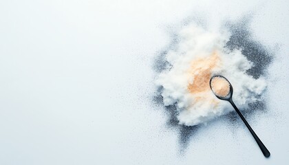 Protein Powder Explosion for Dietary Supplement.