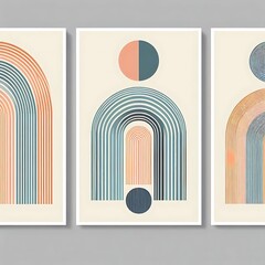 art on wall with frames